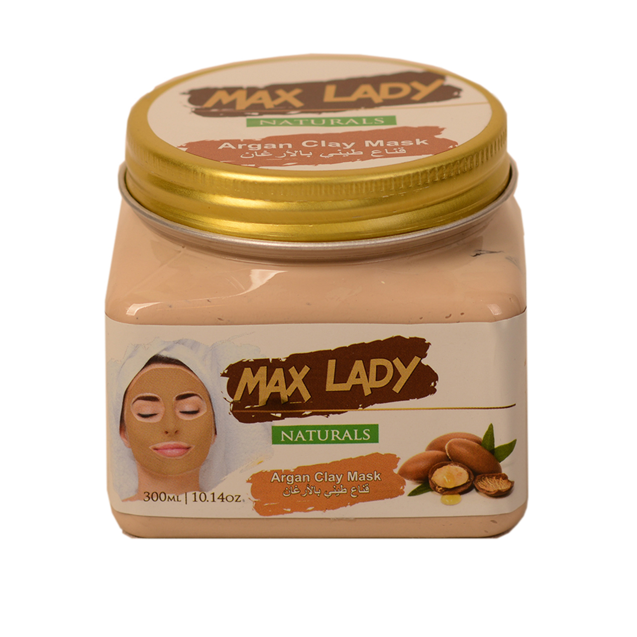 ماسک صورت مکس لیدی مدل argan حجم 300 میلی لیتر