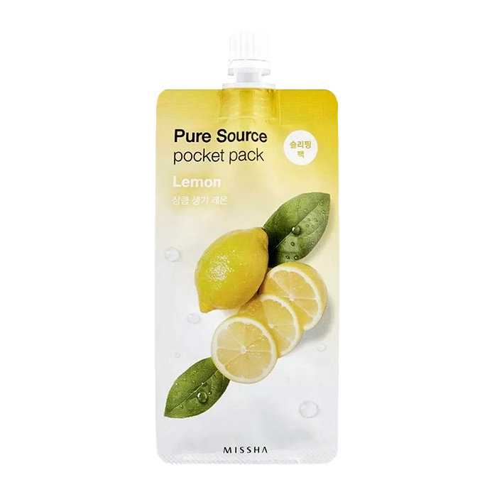 ماسک صورت میشا مدل lemon حجم 10 میلی لیتر