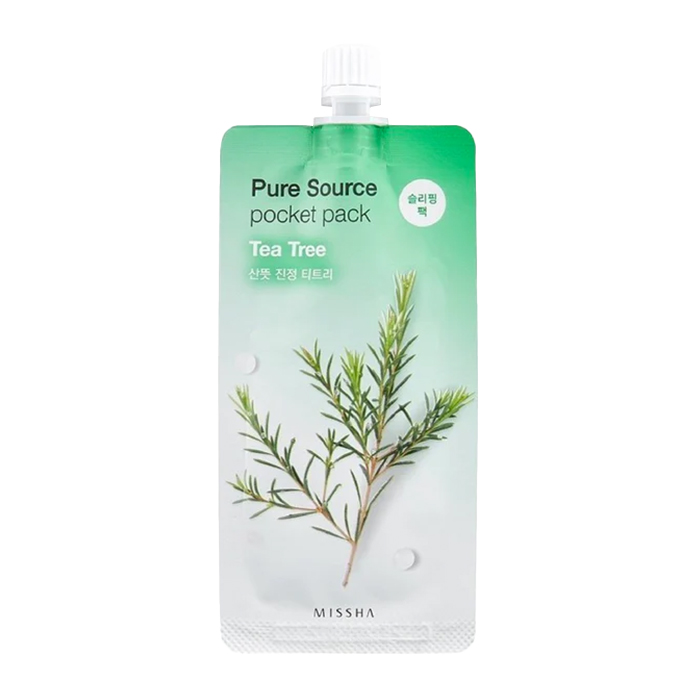 ماسک صورت میشا مدل tea tree حجم 10 میلی لیتر
