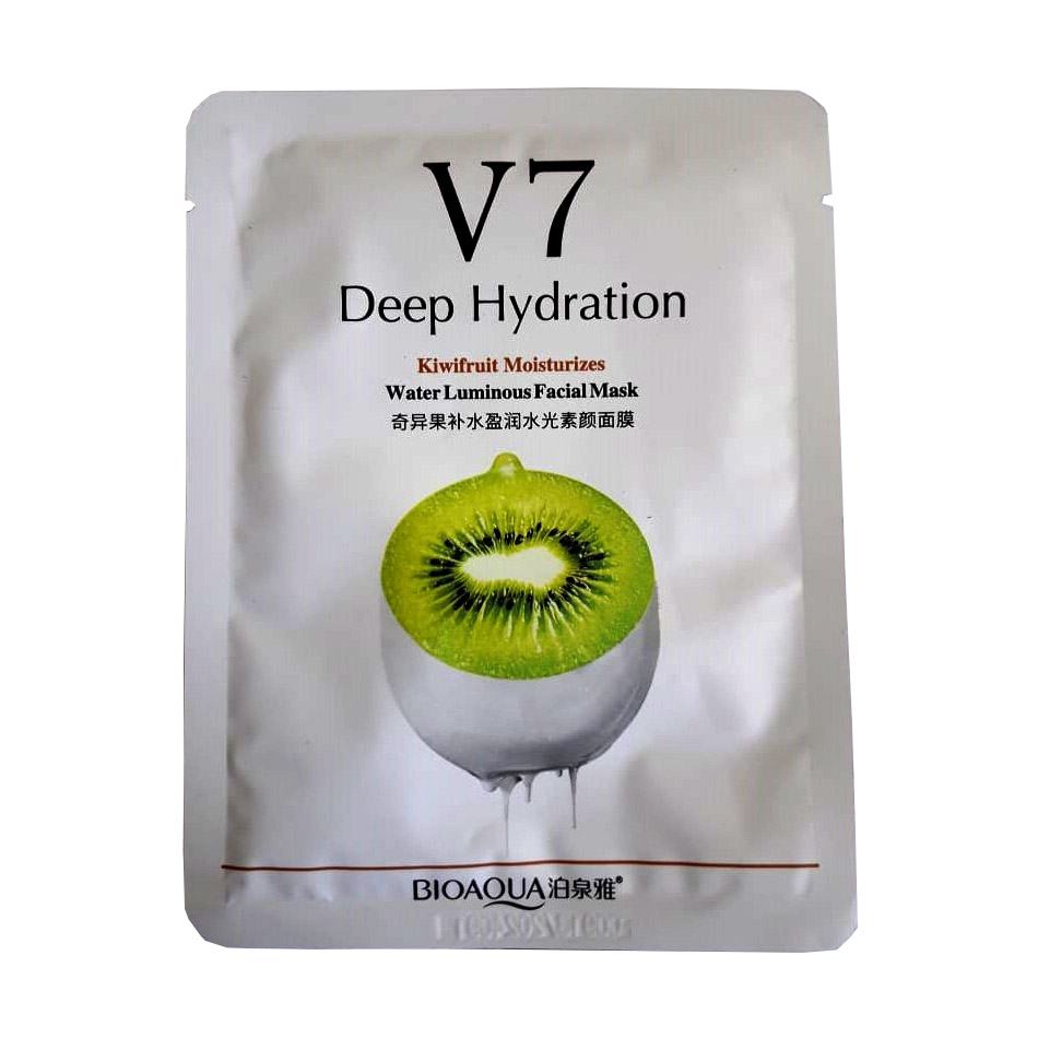 ماسک صورت نقابی بایوآکوا مدل deep hydration کد9477 وزن 30 گرم