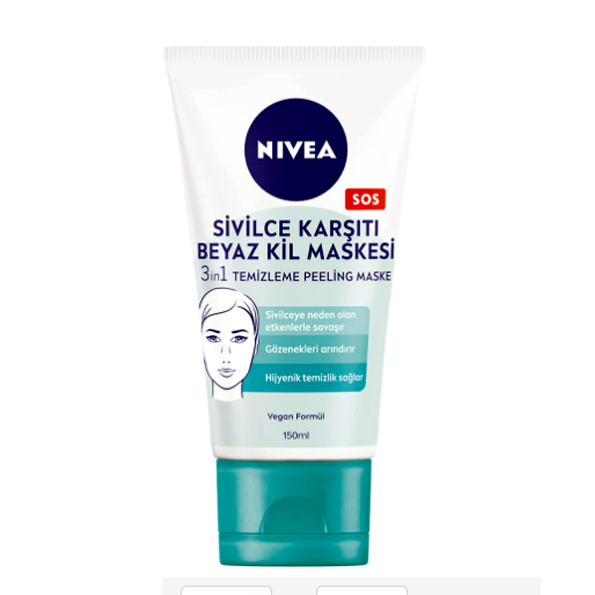ماسک صورت نیوآ مدل sivilce karşıtı حجم 150 میلی لیتر
