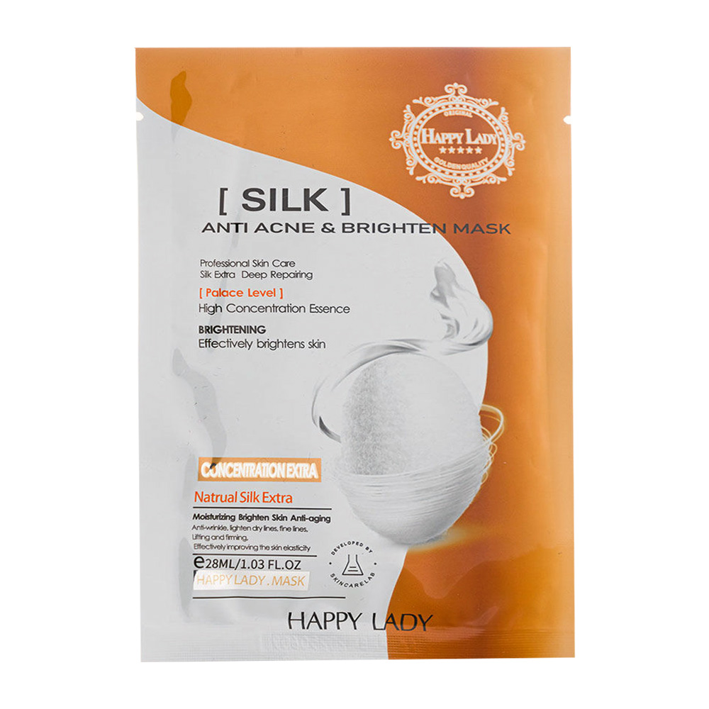 ماسک صورت هپی لیدی مدل silk وزن 28 گرم