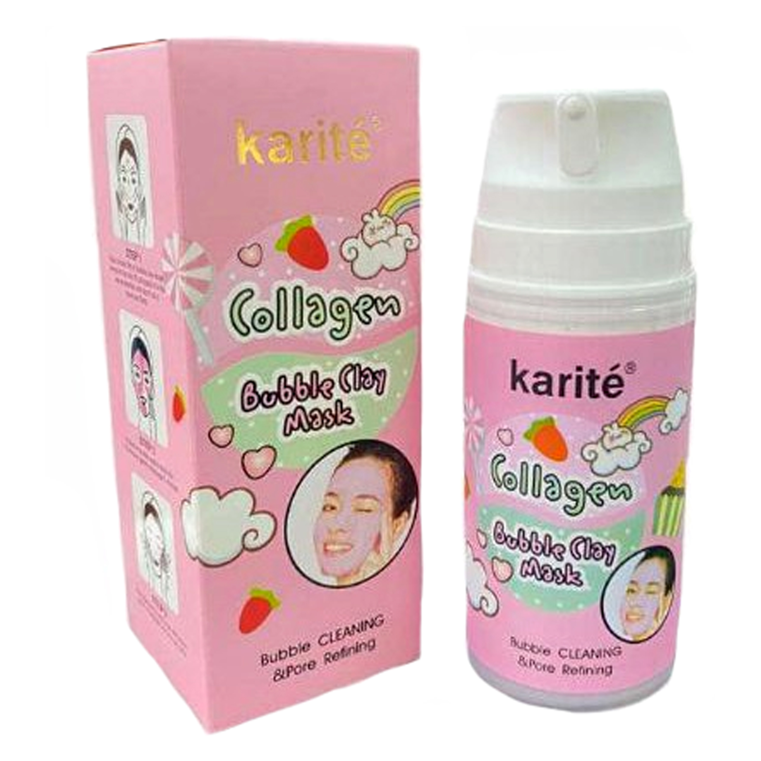 ماسک صورت کاریته مدل bubble clay حجم 105 میلی لیتر