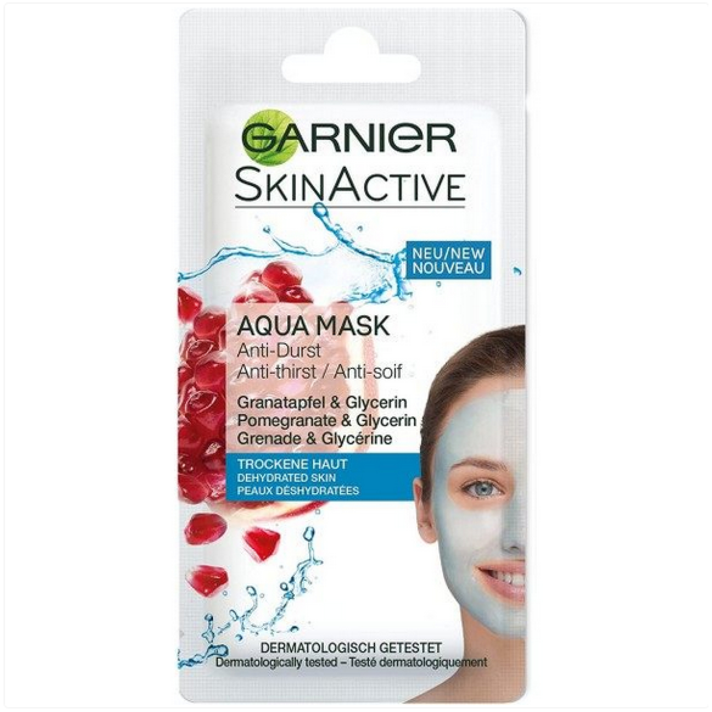 ماسک صورت گارنیه مدل aqua حجم 8 میلی لیتر
