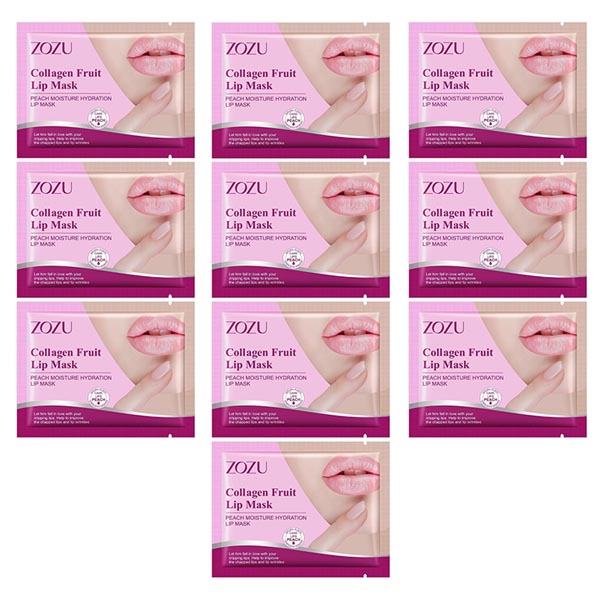 ماسک لب زوزو مدل collagen fruit وزن 8 گرم مجموعه 10 عددی