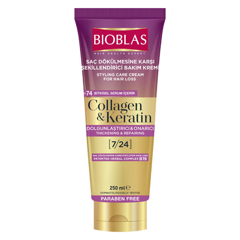 ماسک مو بیوبلاس مدل collagen kertin حجم 250 میلی لیتر