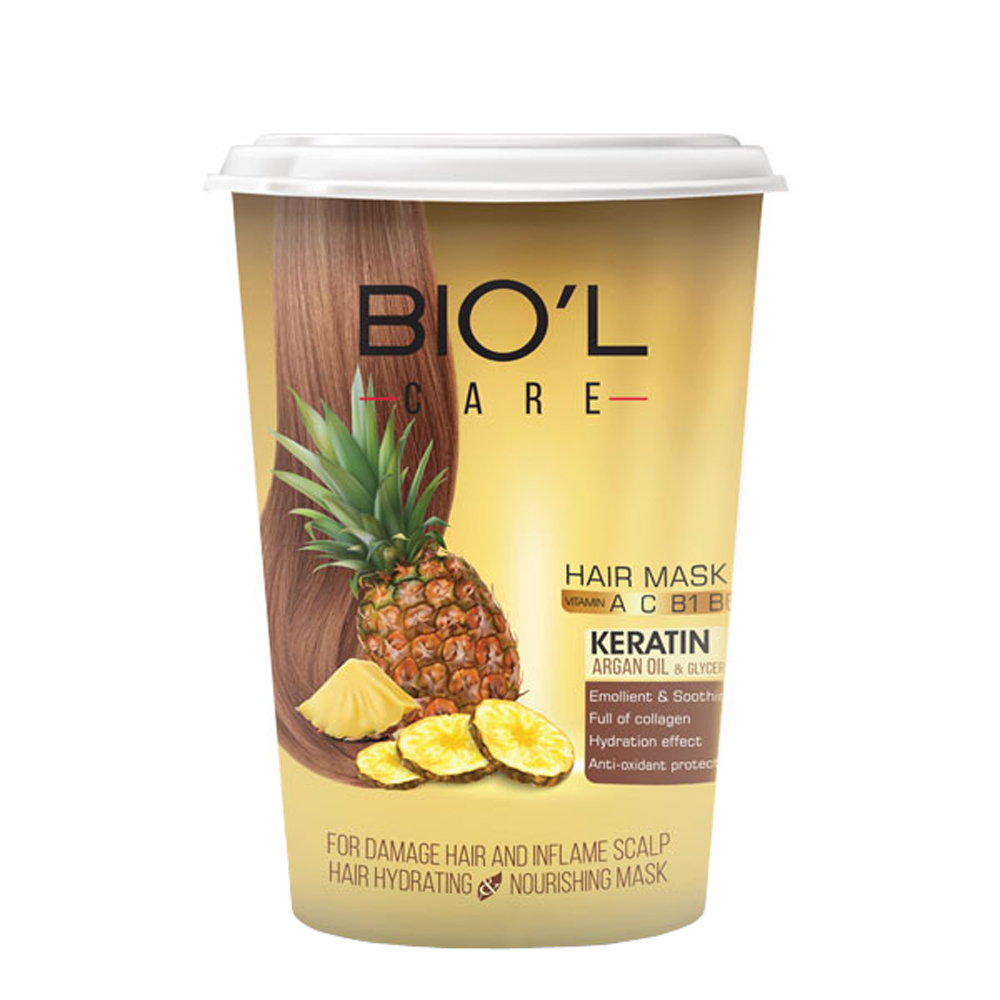 ماسک مو بیول سری vitality مدل pineapple حجم 500 میلی لیتر