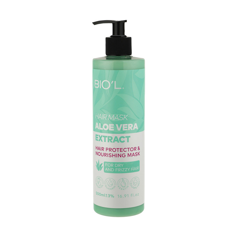 ماسک مو بیول مدل aloe vera حجم 500 میلی لیتر