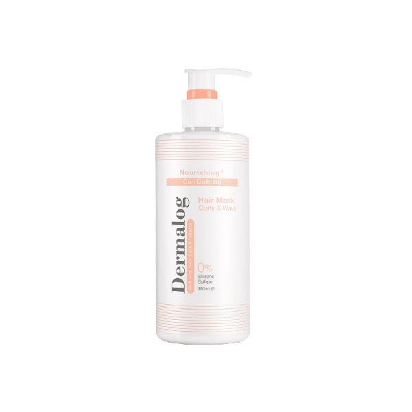 ماسک مو درمالوگ مدل curly حجم 350 میلی لیتر