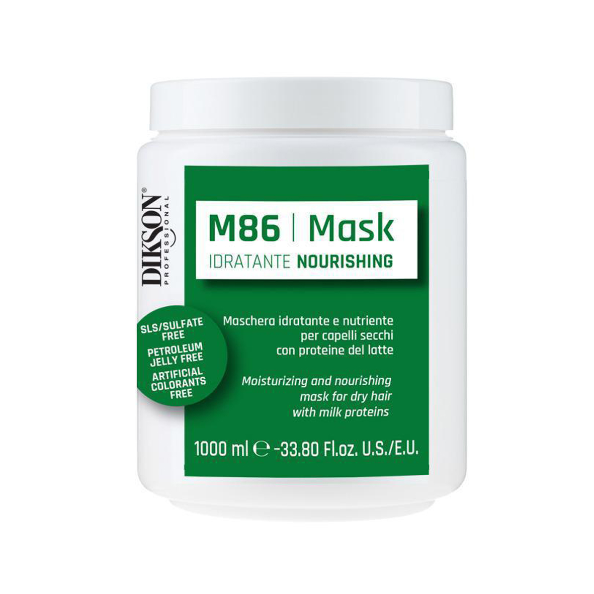 ماسک مو دیکسون مدل idratante nourishing m86 حجم 1000 میلی لیتر