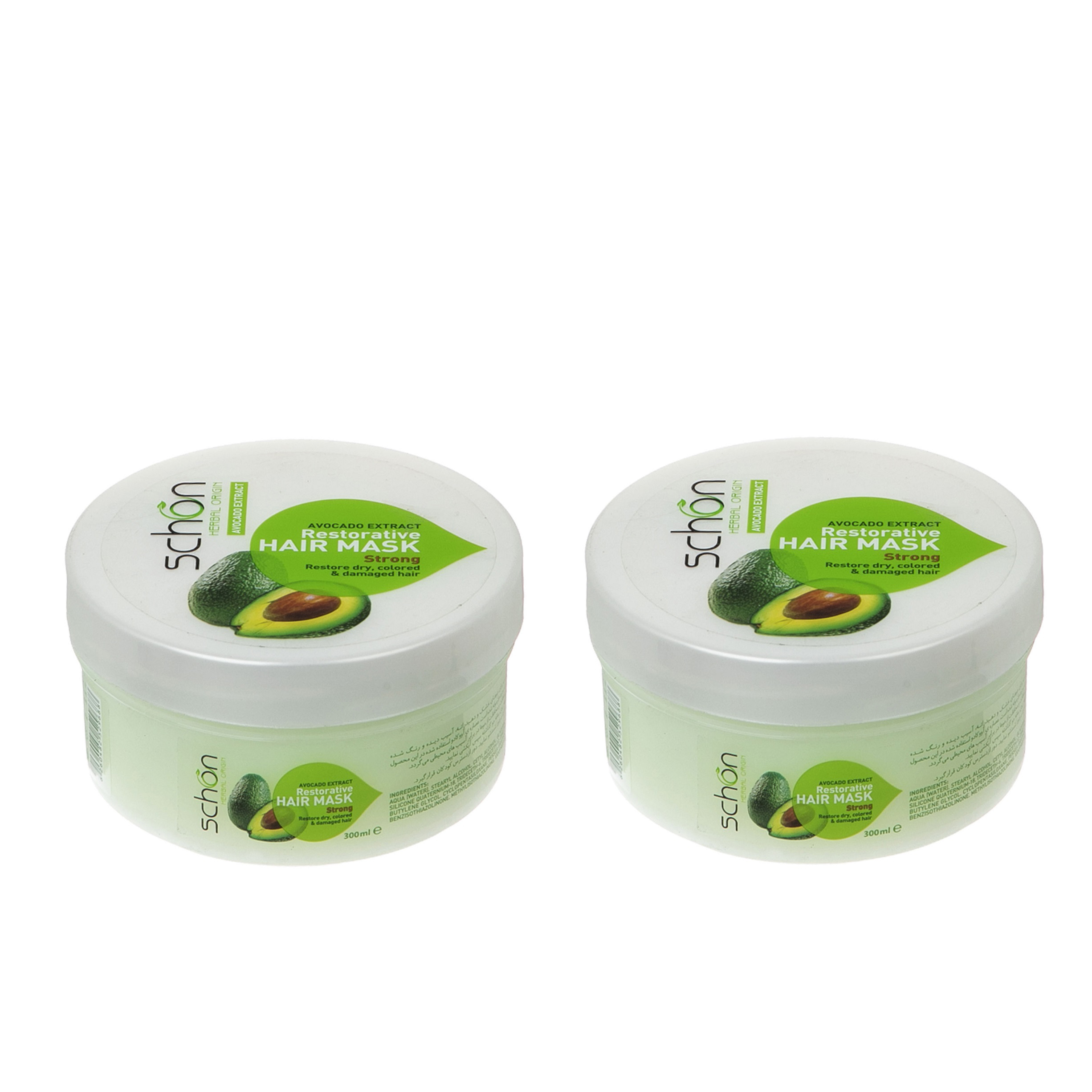 ماسک مو شون مدل avocado حجم 300 میلی لیتر مجموعه 2 عددی