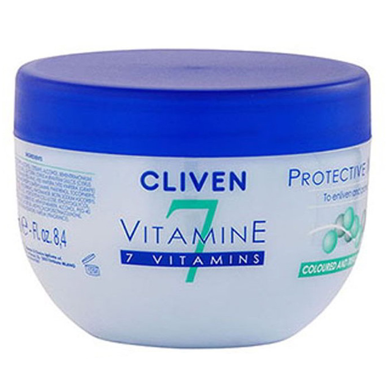 ماسک مو مخصوص موهای رنگ شده و تحت درمان کلیون مدل 7 vitamine protective mask حجم 250 میلی لیتر