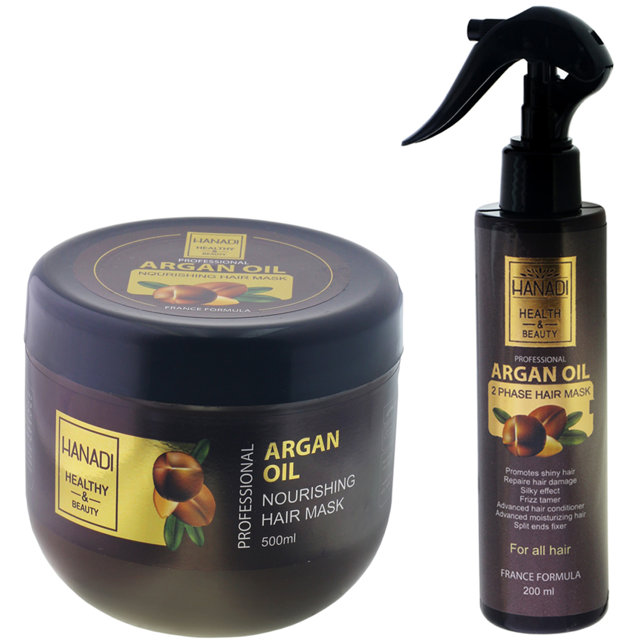 ماسک مو هانادی مدل argan مجموعه 2 عددی