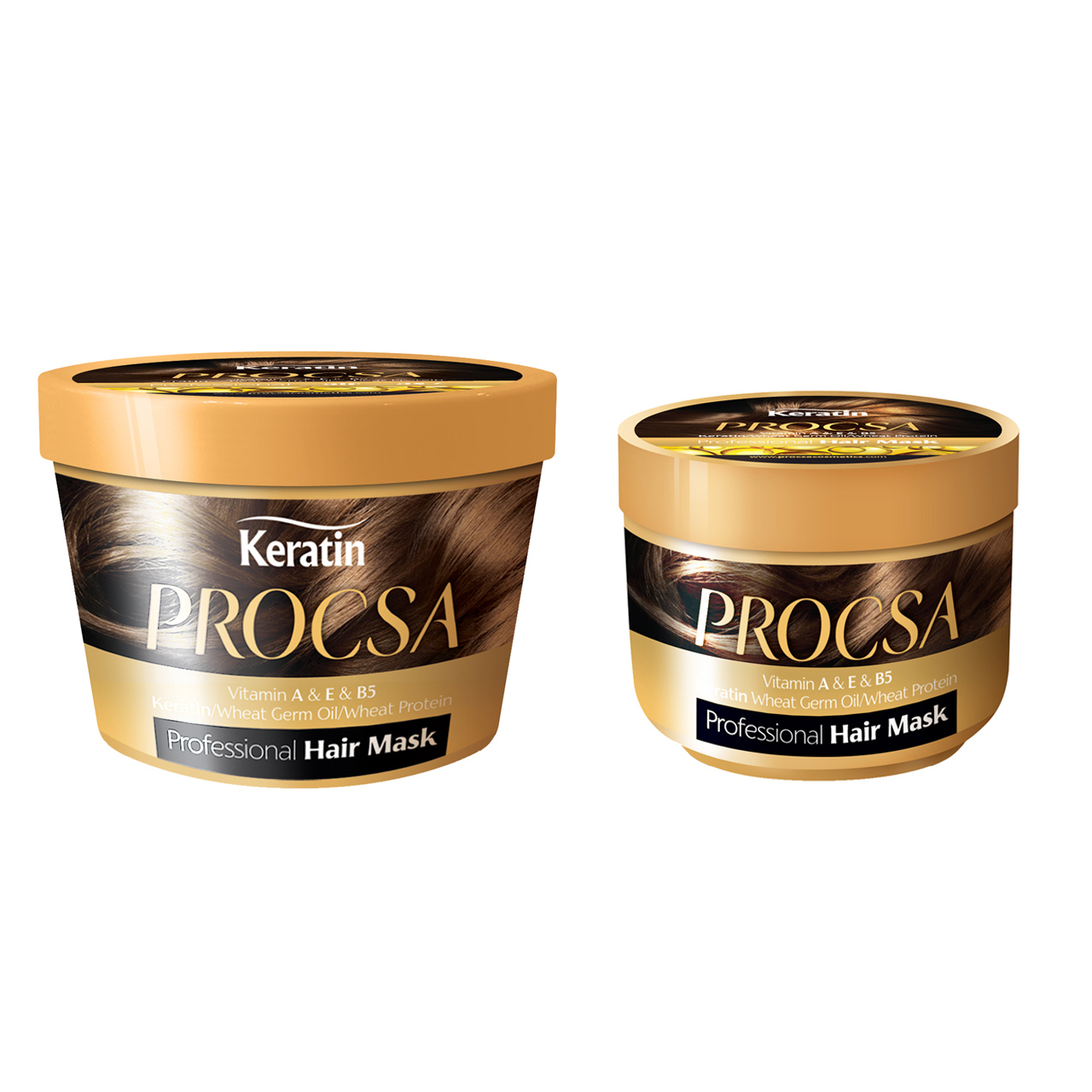 ماسک مو پروکسا مدل keratin حجم 500 میلی لیتر به همراه ماسک مو پروکسا مدل keratin حجم 250 میلی لیتر