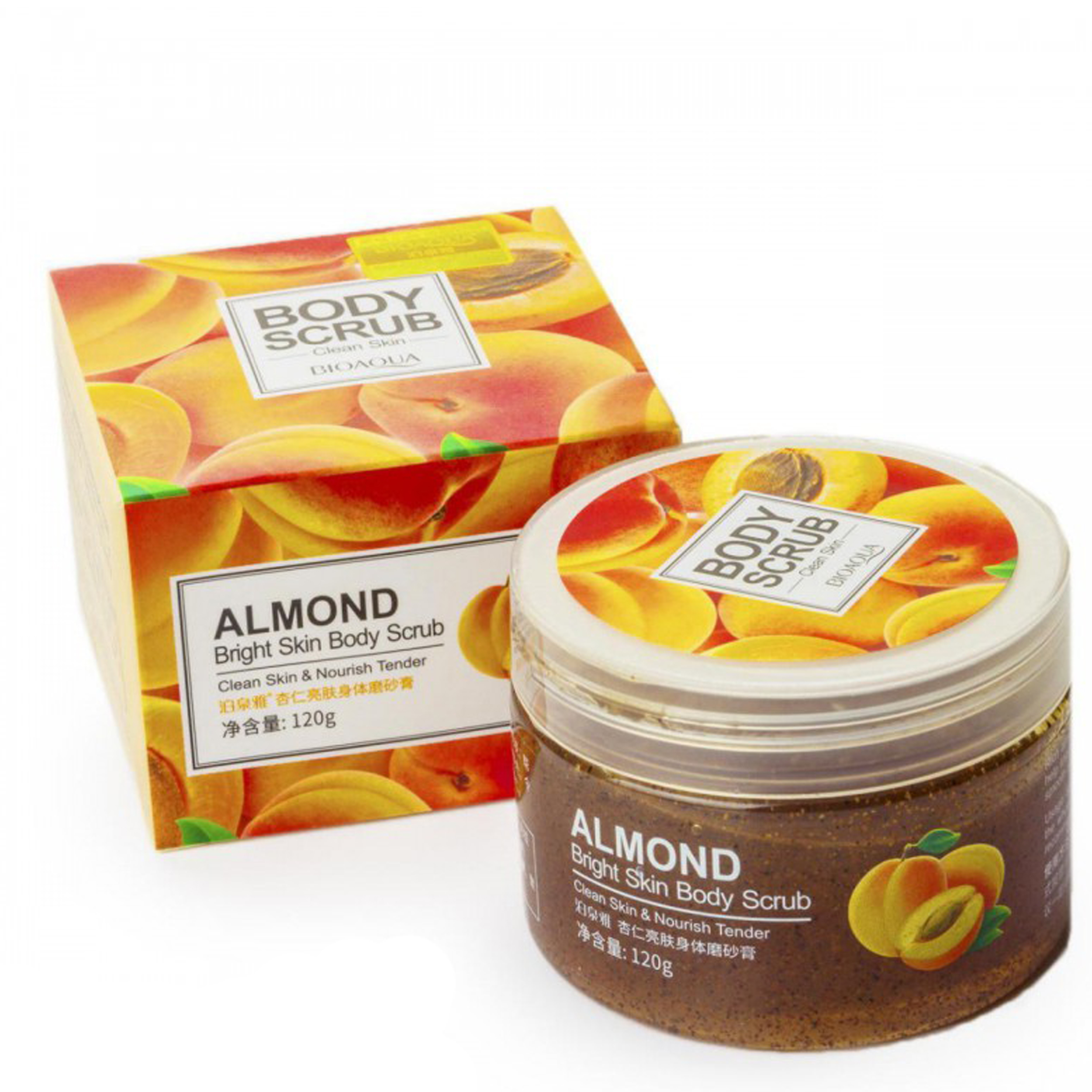 ماسک و اسکراب صورت بایو آکوا مدل bright skin حجم 120 میلی لیتر