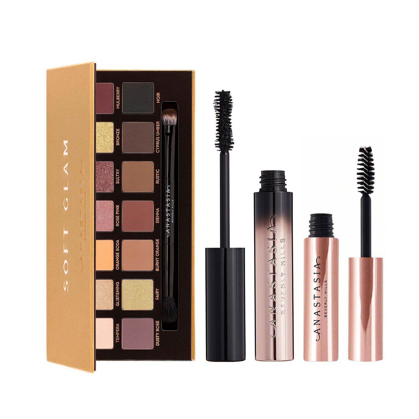 مجموعه آرایش چشم آناستازیا مدل soft glam deluxe بسته 3 عددی