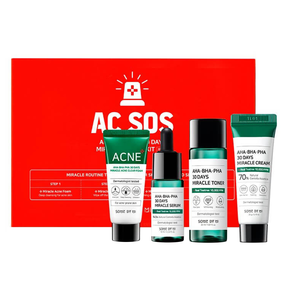 مجموعه مراقبتی پوست سام بای می مدل ac sos مجموعه 4 عددی