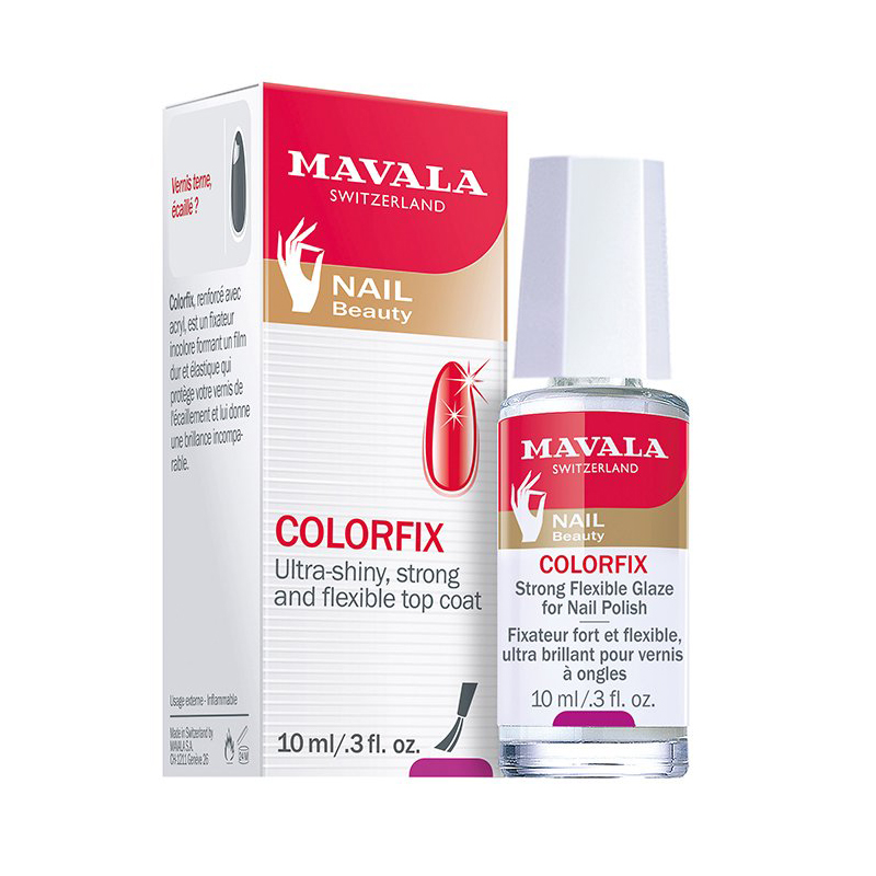 محلول تثبیت کننده لاک ناخن ماوالا مدل colorefix حجم 10 میلی لیتر