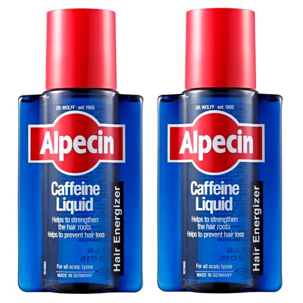 محلول تقویت کننده مو آلپسین مدل caffeine حجم 200 میلی لیتر بسته 2 عددی