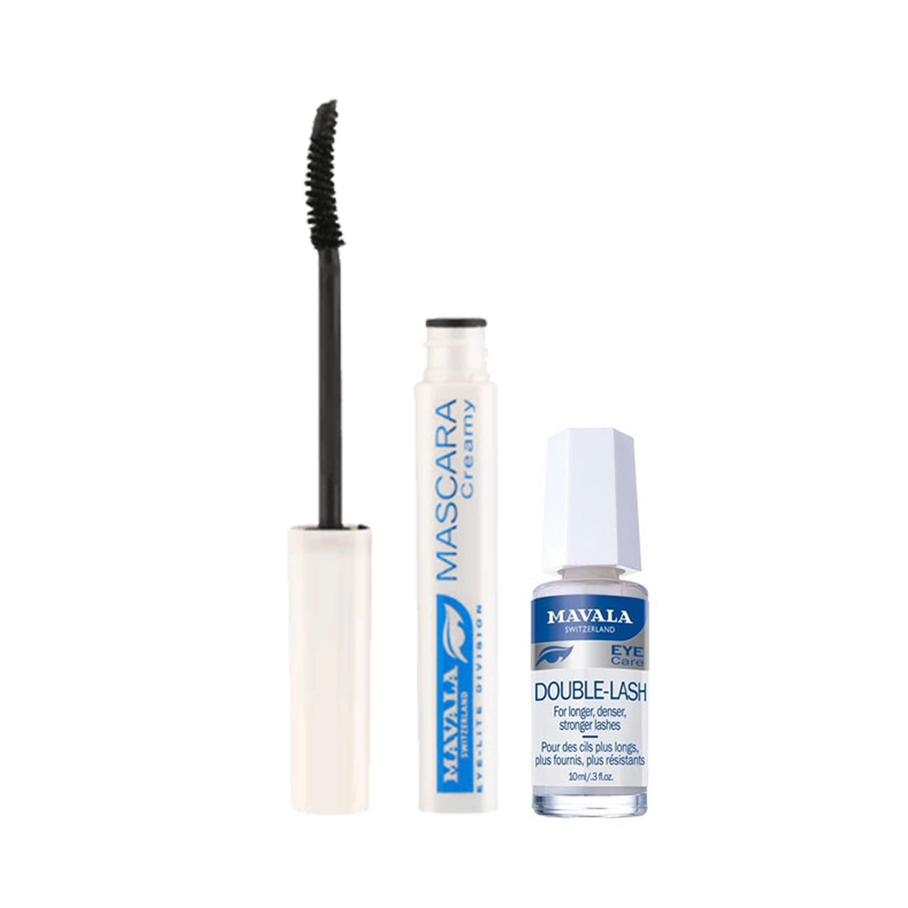 محلول تقویت کننده مژه ماوالا مدل double lash حجم 10 میلی لیتر به همراه ریمل بلندکننده ماوالا مدل eye lite division