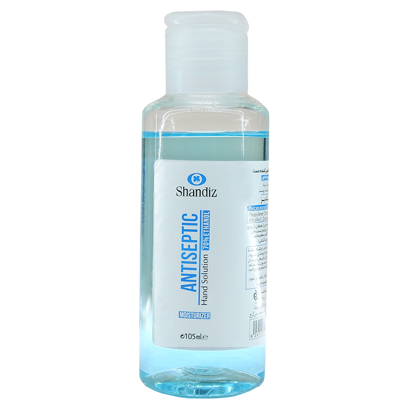 محلول ضد عفونی‌ کننده شاندیز مدل moisturizer حجم 105 میلی لیتر