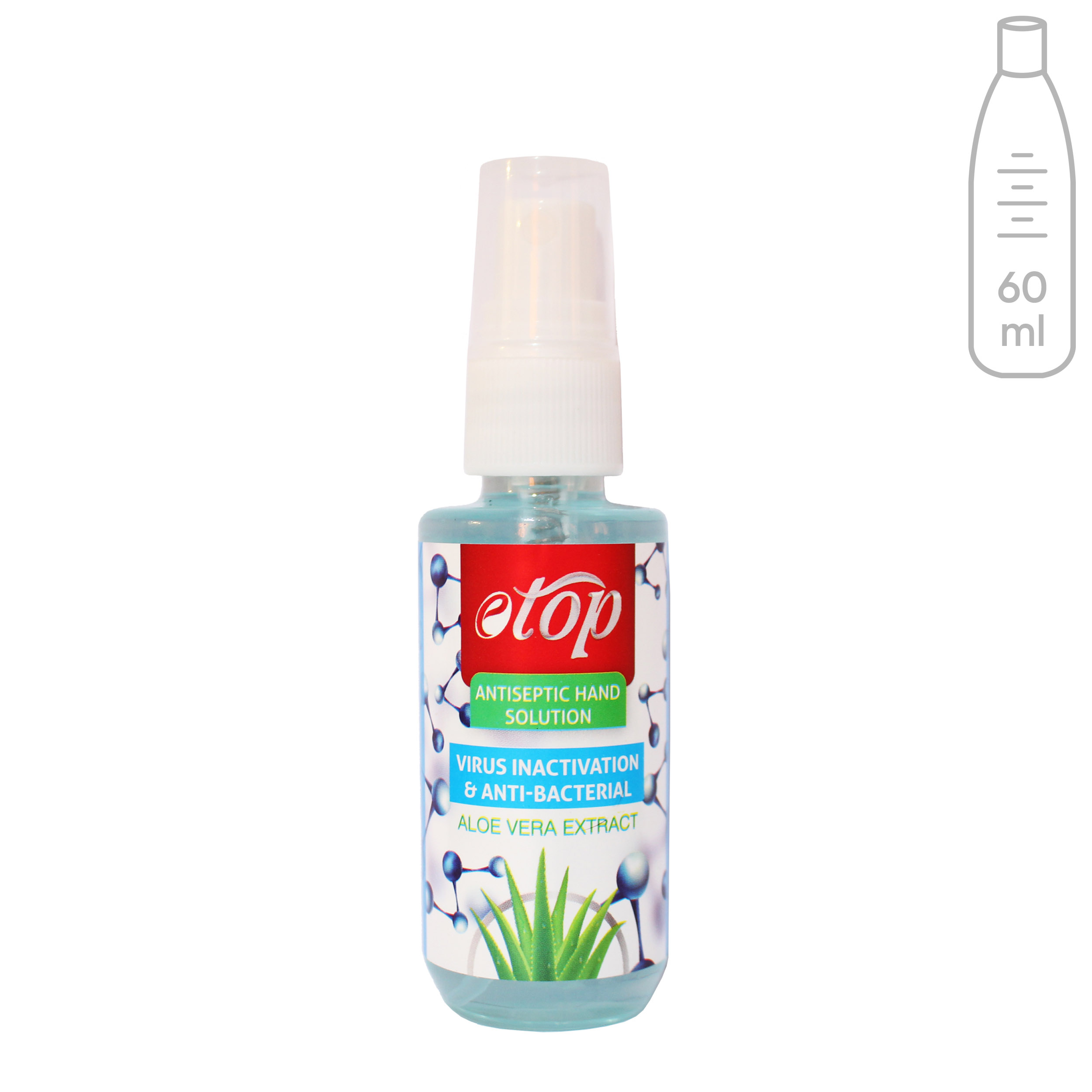 محلول ضدعفونی کننده ایتاپ مدل aloevera حجم 60 میلی لیتر