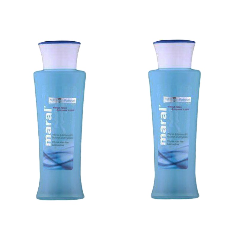 محلول لاک پاکن مارال مدل ویتامین e کد 33 حجم 125 میلی‌ لیتر مجموعه دو عددی