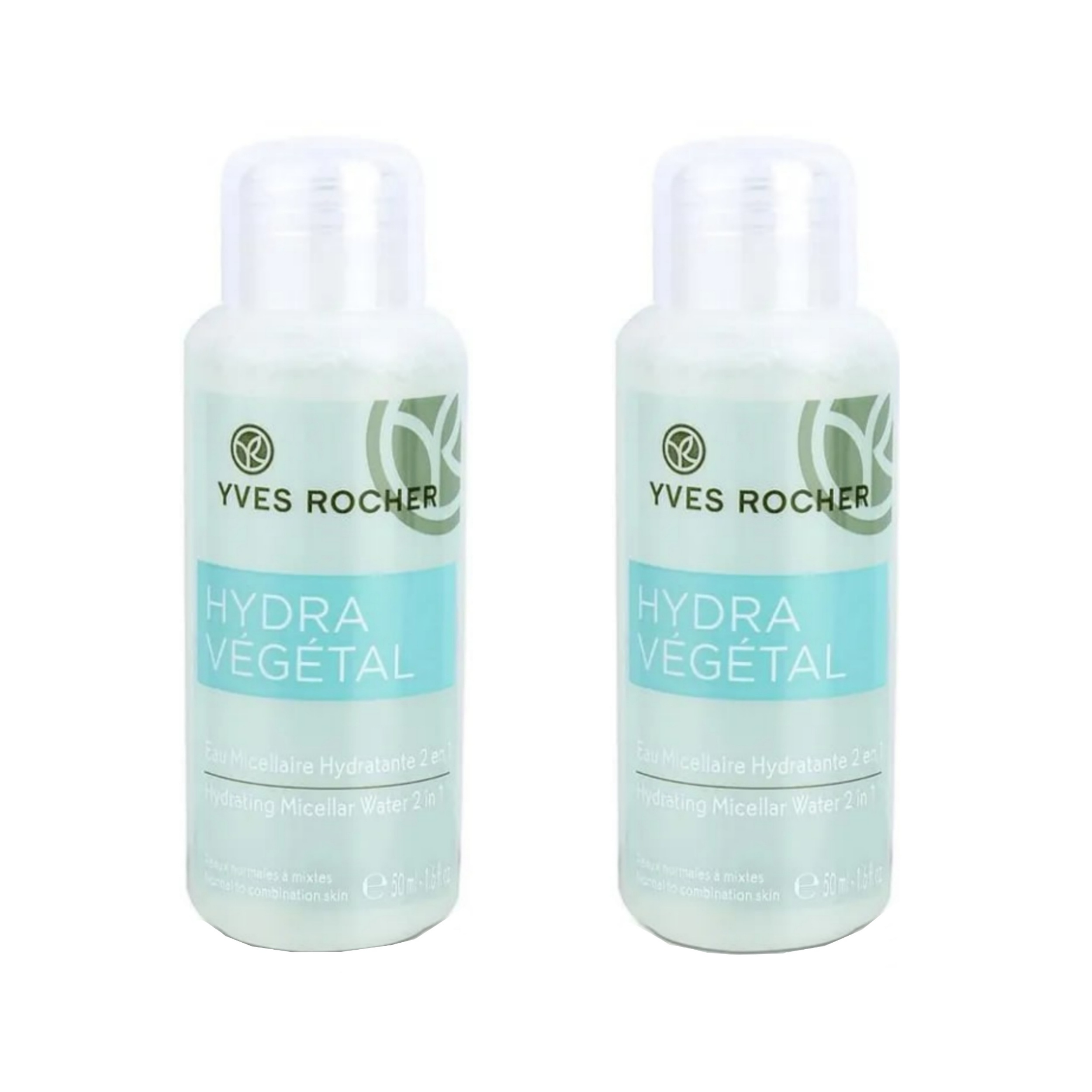 محلول پاک کننده آرایش ایو روشه مدل hydra vegetal حجم 50 میلی لیتر مجموعه 2 عددی
