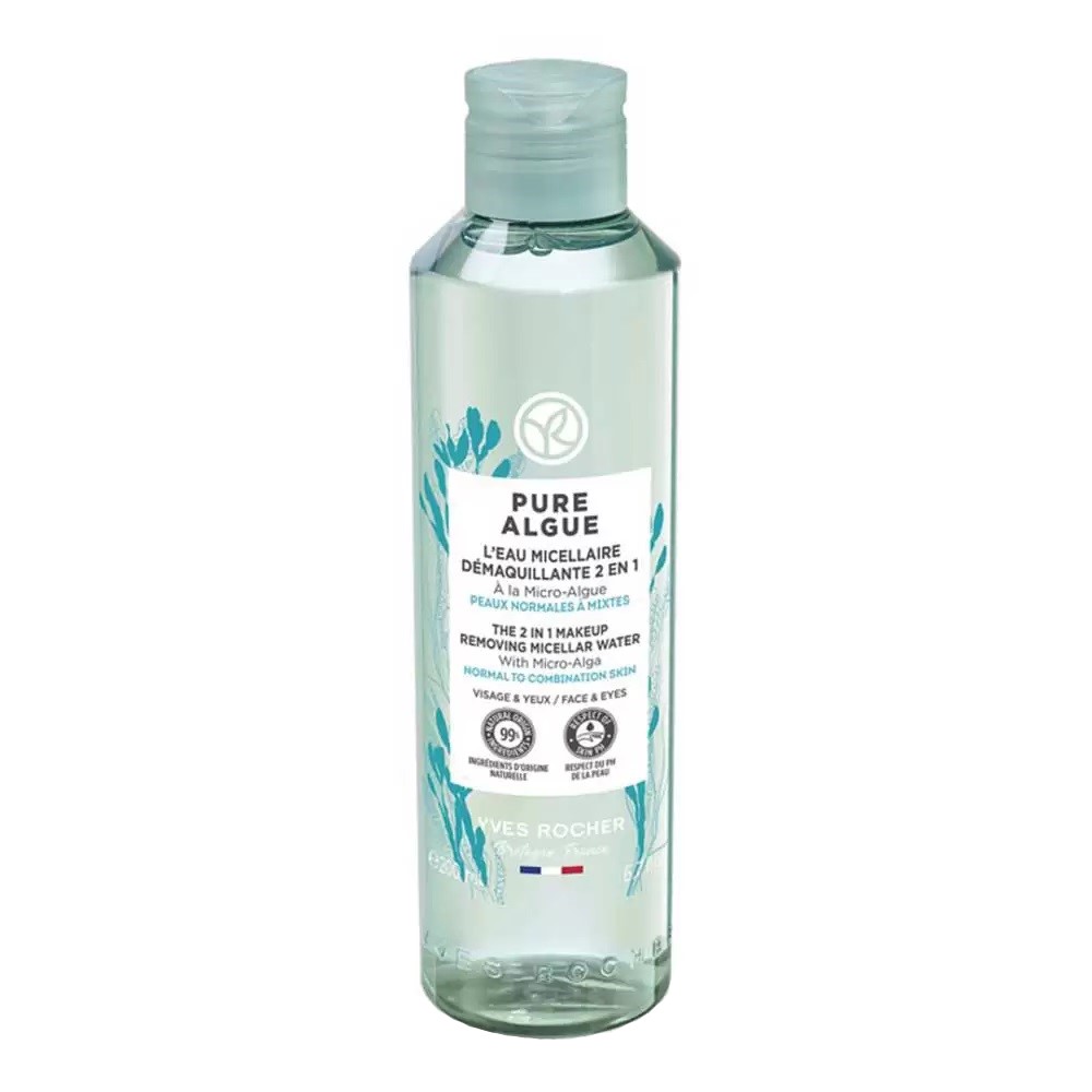 محلول پاک کننده آرایش ایو روشه مدل pure algue حجم 200 میلی لیتر