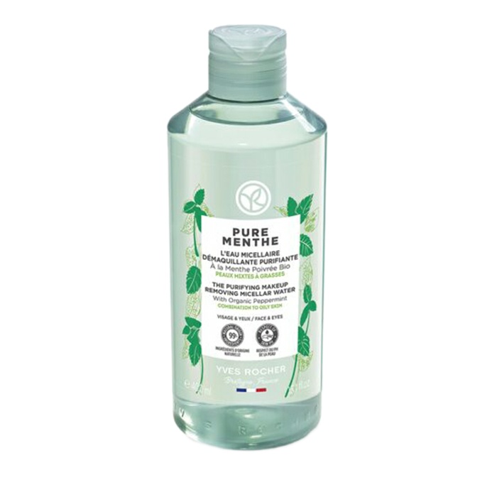 محلول پاک کننده آرایش ایو روشه مدل pure menthe حجم 400 میلی لیتر