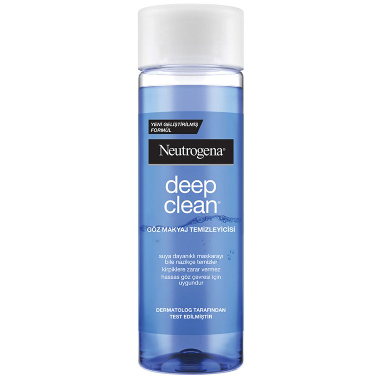 محلول پاک کننده آرایش چشم نوتروژینا مدل deep clean حجم 125 میلی لیتر