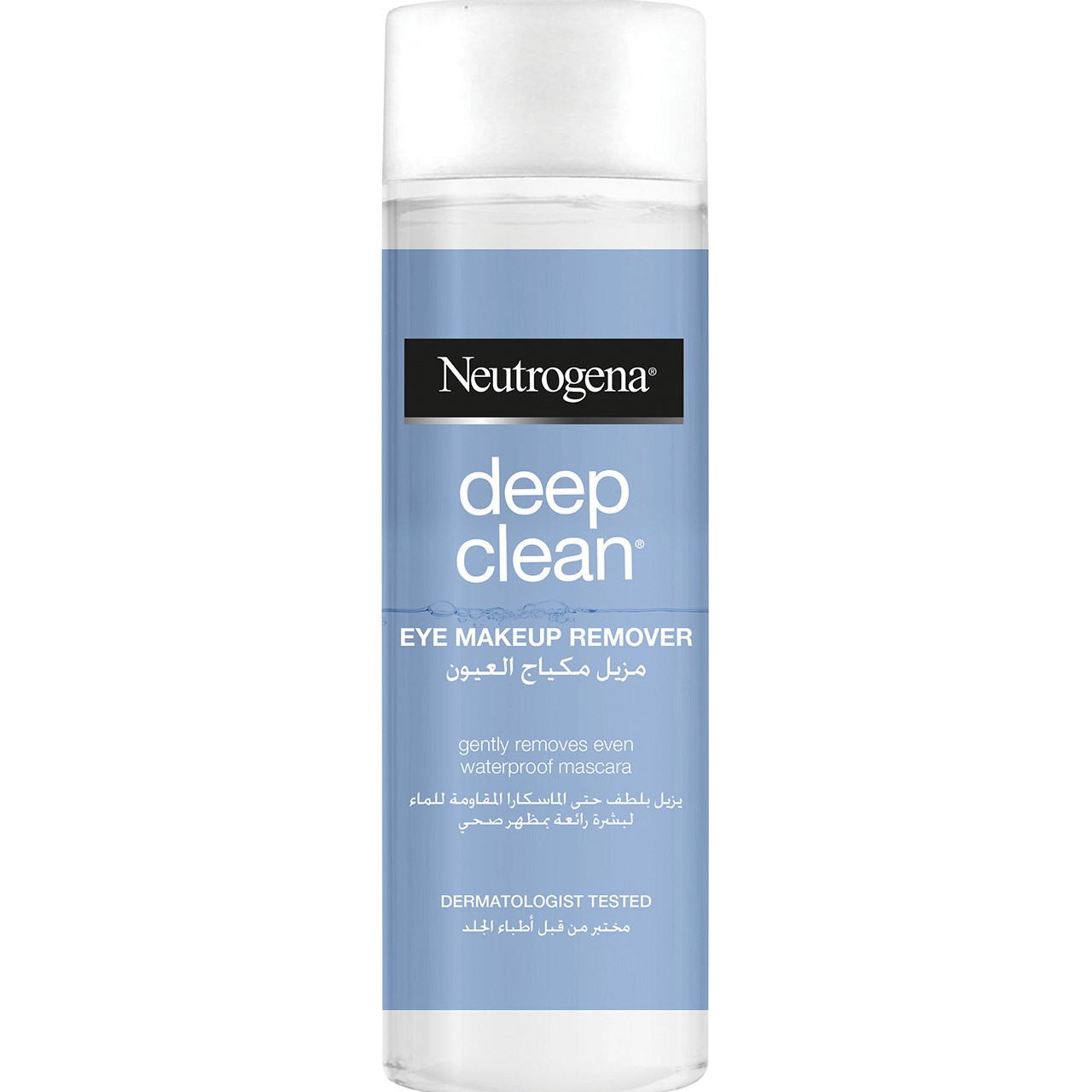 محلول پاک کننده آرایش چشم نوتروژینا مدل deep cleaner حجم 125 میلی لیتر