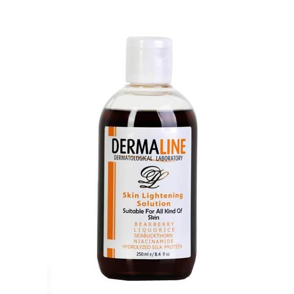 محلول پاک کننده درمالاین مدل lightening skin حجم 250 میلی لیتر مجموعه 2 عددی