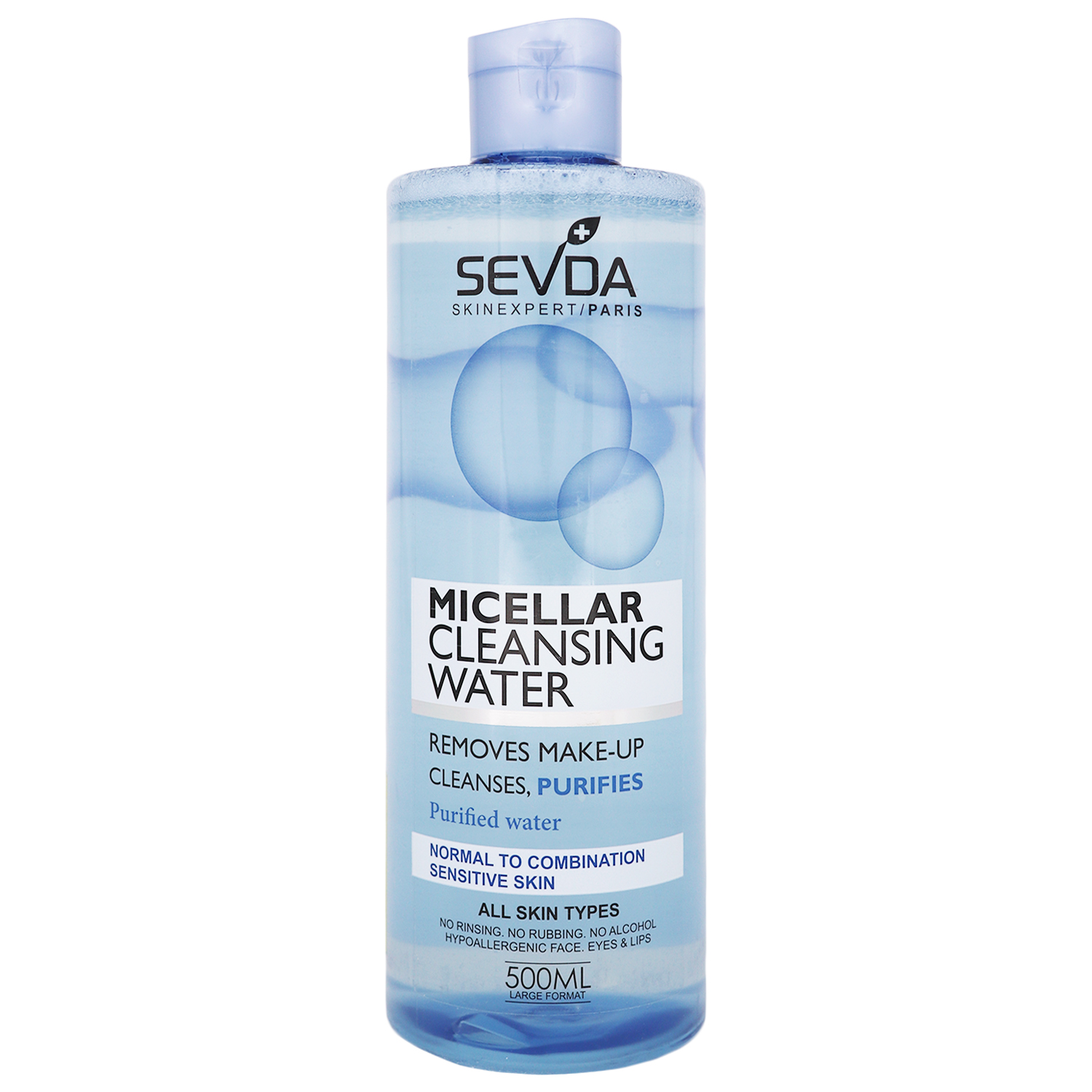 محلول پاک کننده صورت سودا مدل micellar water حجم 500 میلی لیتر