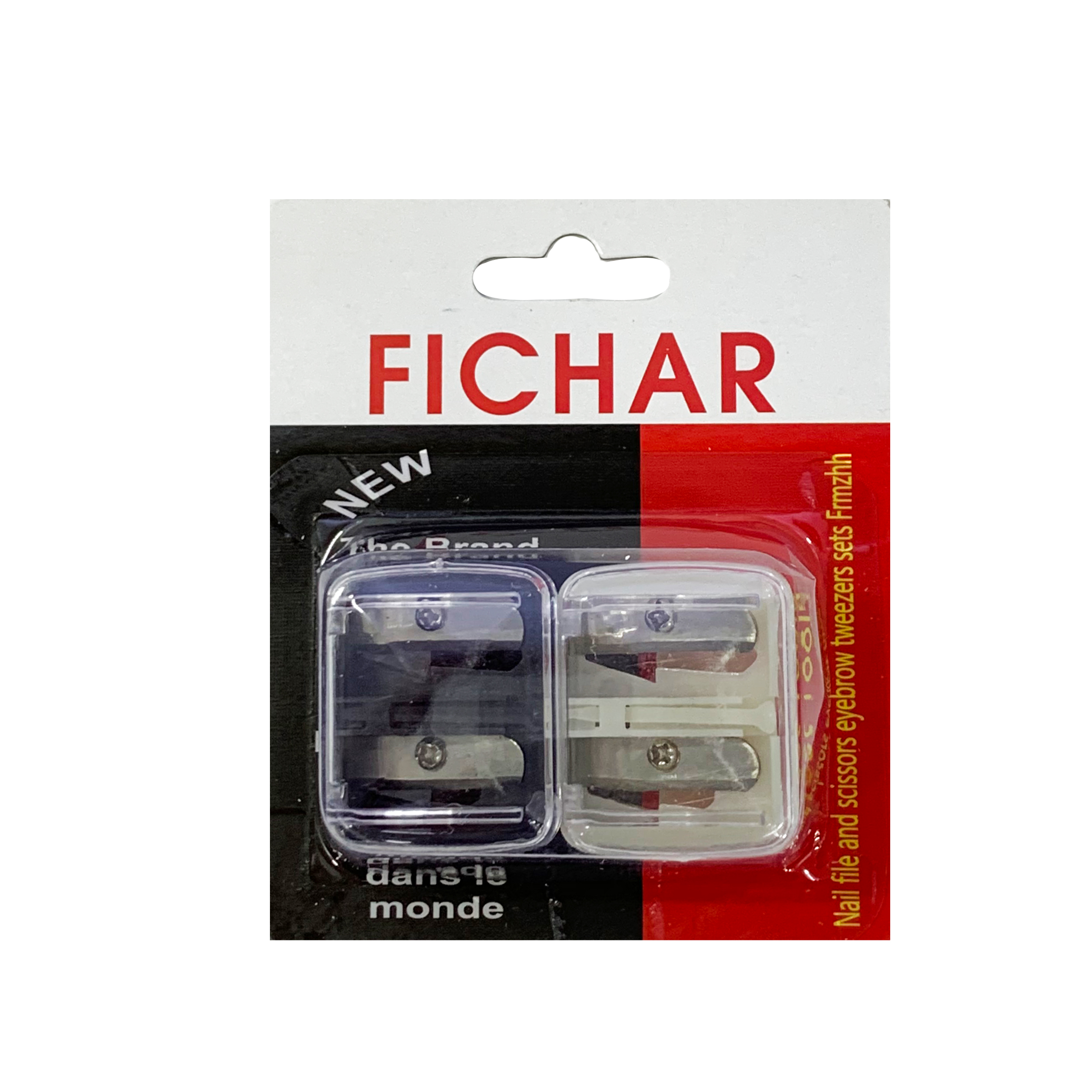 مداد تراش آرایشی فیشار مدل fez بسته 2 عددی