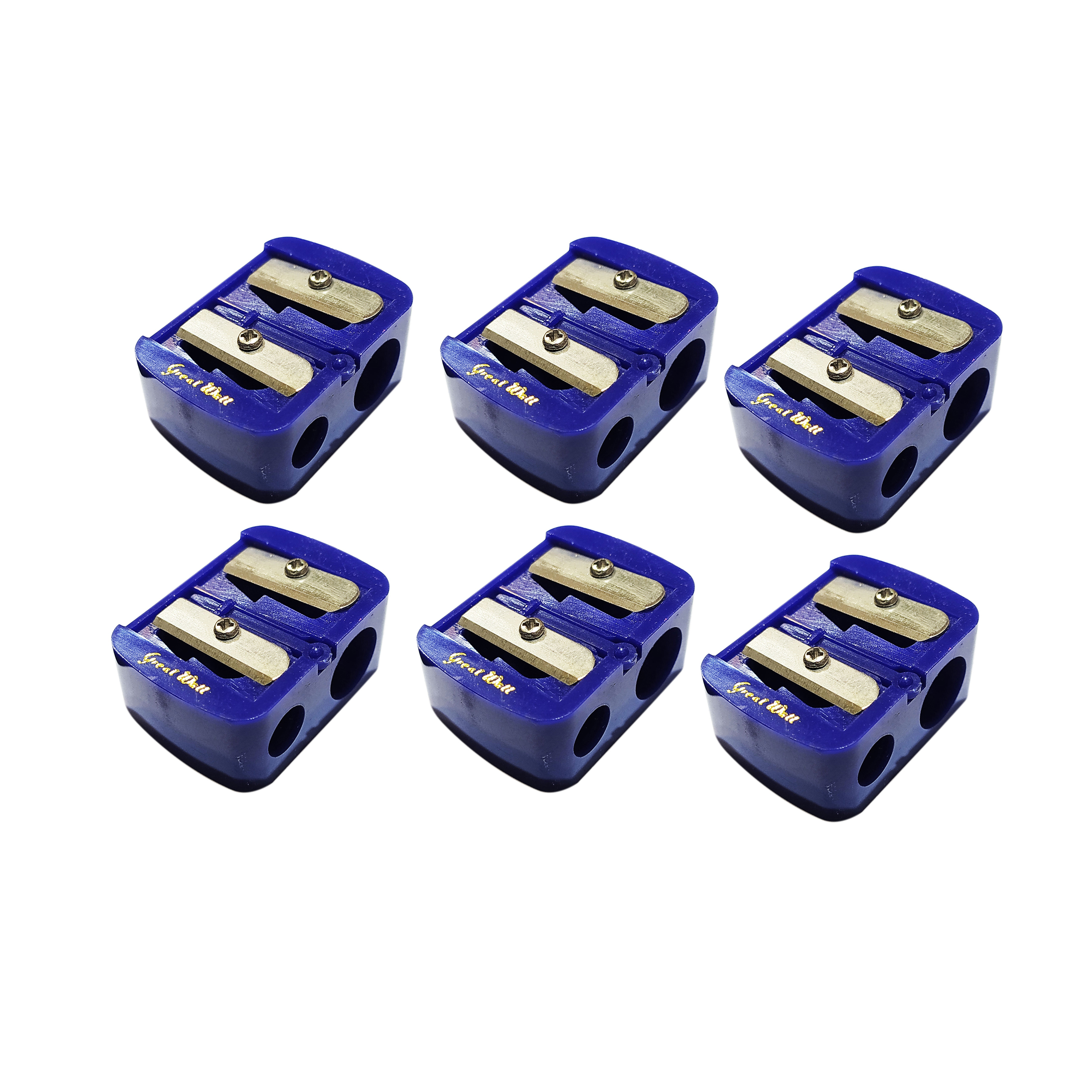 مداد تراش آرایشی مدل twin c بسته 6 عددی