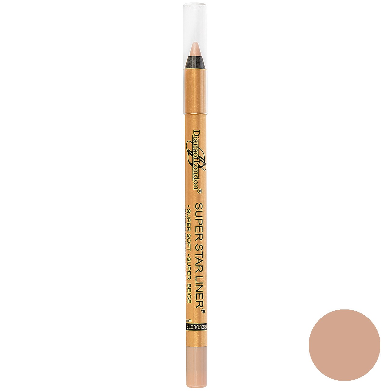 مداد چشم دایانا آف لاندن سری super star liner مدل super beige شماره ssl03