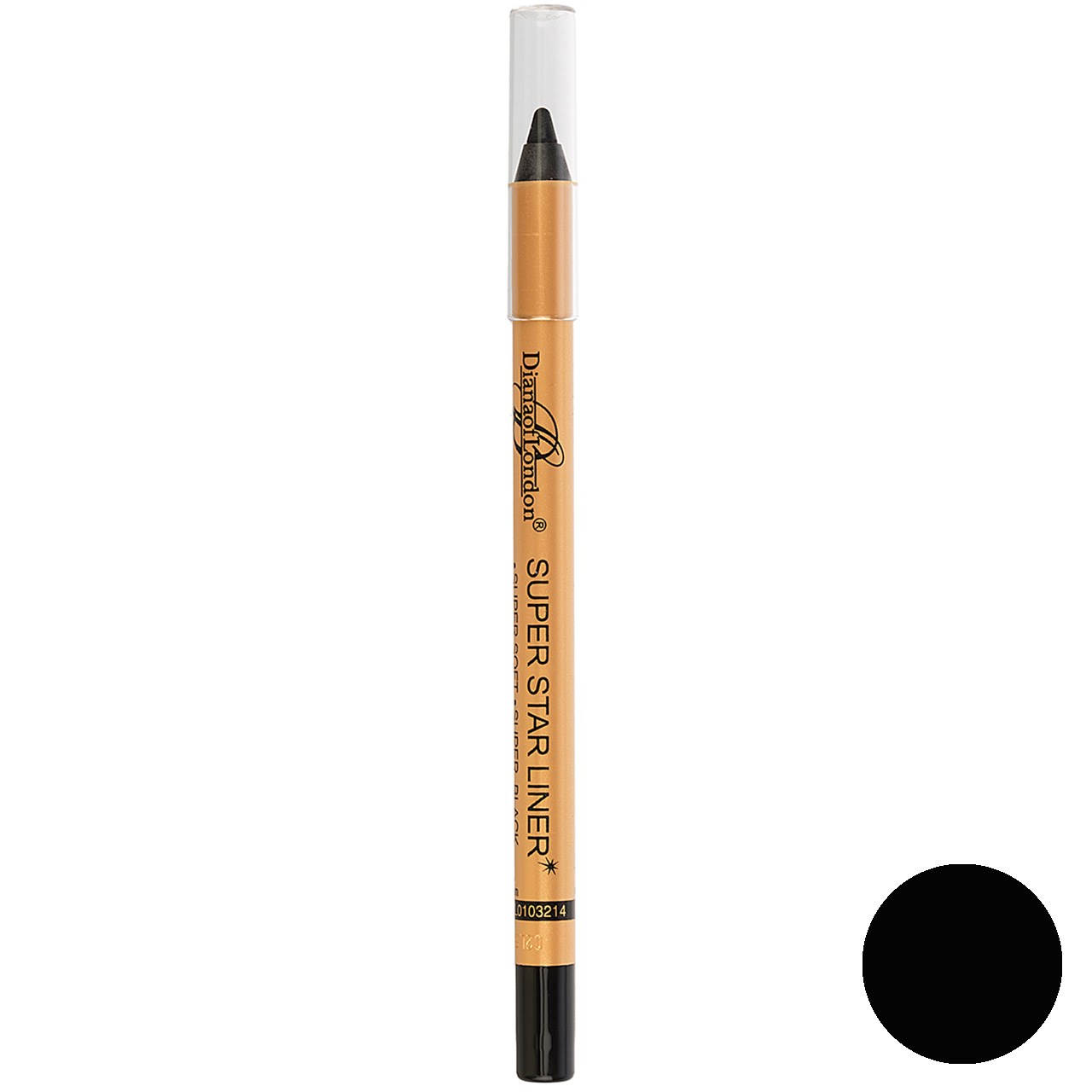 مداد چشم دایانا آف لاندن سری super star liner مدل super black شماره ssl01