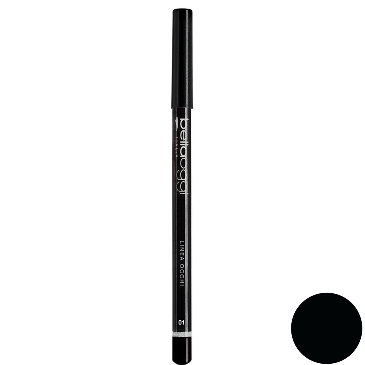 مداد چشم مشکی بلاوجی مدل linea occhi شماره black 001