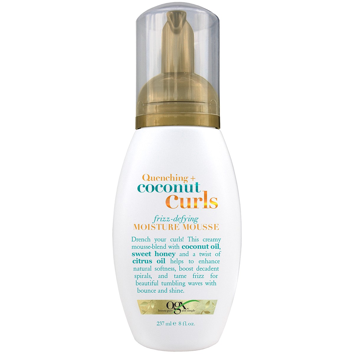 موس مو او جی ایکس مدل coconut curls حجم 237 میلی لیتر