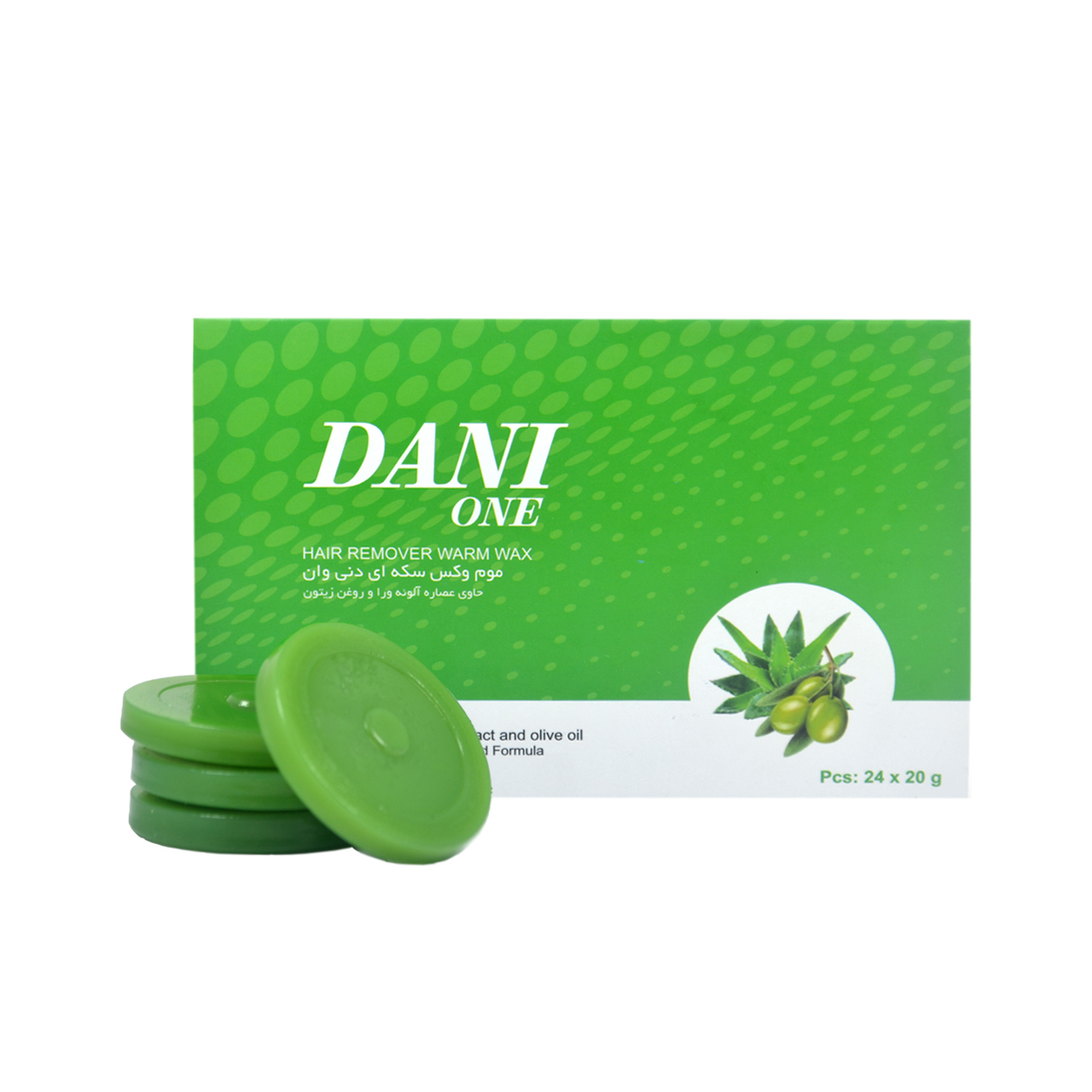 موم دنی وان مدل olive2 وزن 20 گرم بسته 24 عددی