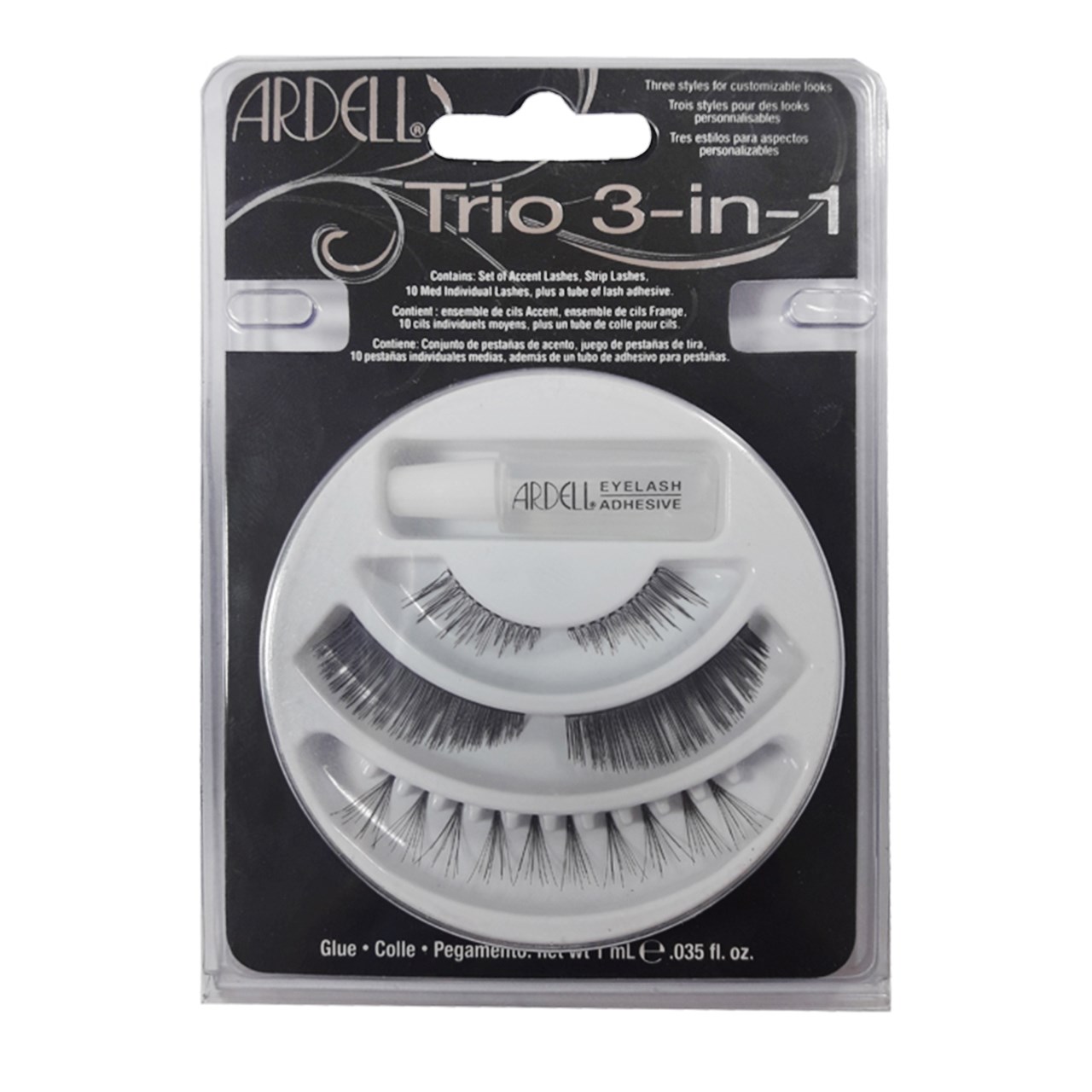 مژه مصنوعی آردل مدل trio 3 in1