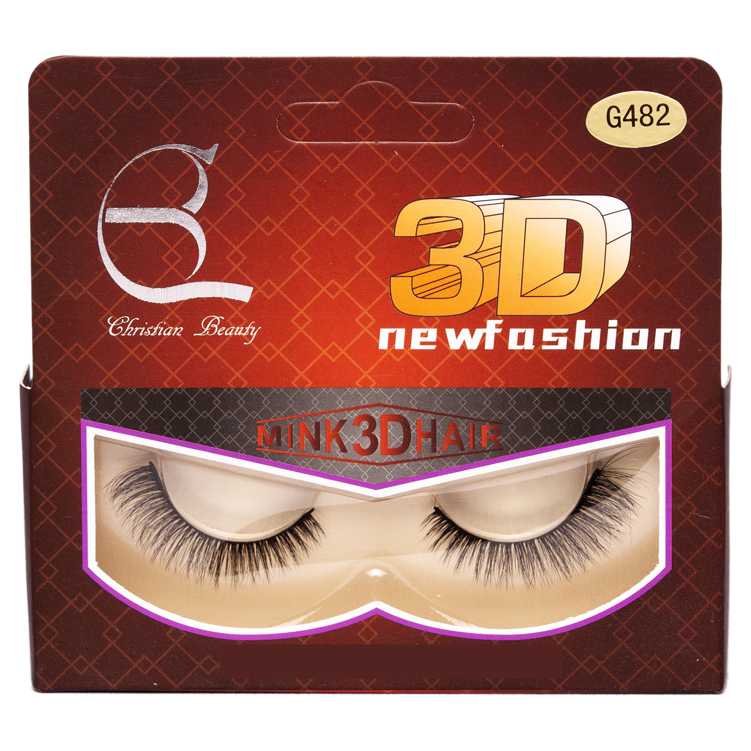 مژه مصنوعی کریستین بیوتی مدل g482