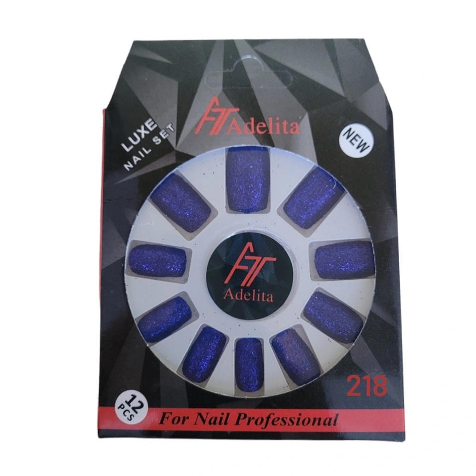 ناخن مصنوعی آدلیتا مدل g 218 بسته 12 عددی
