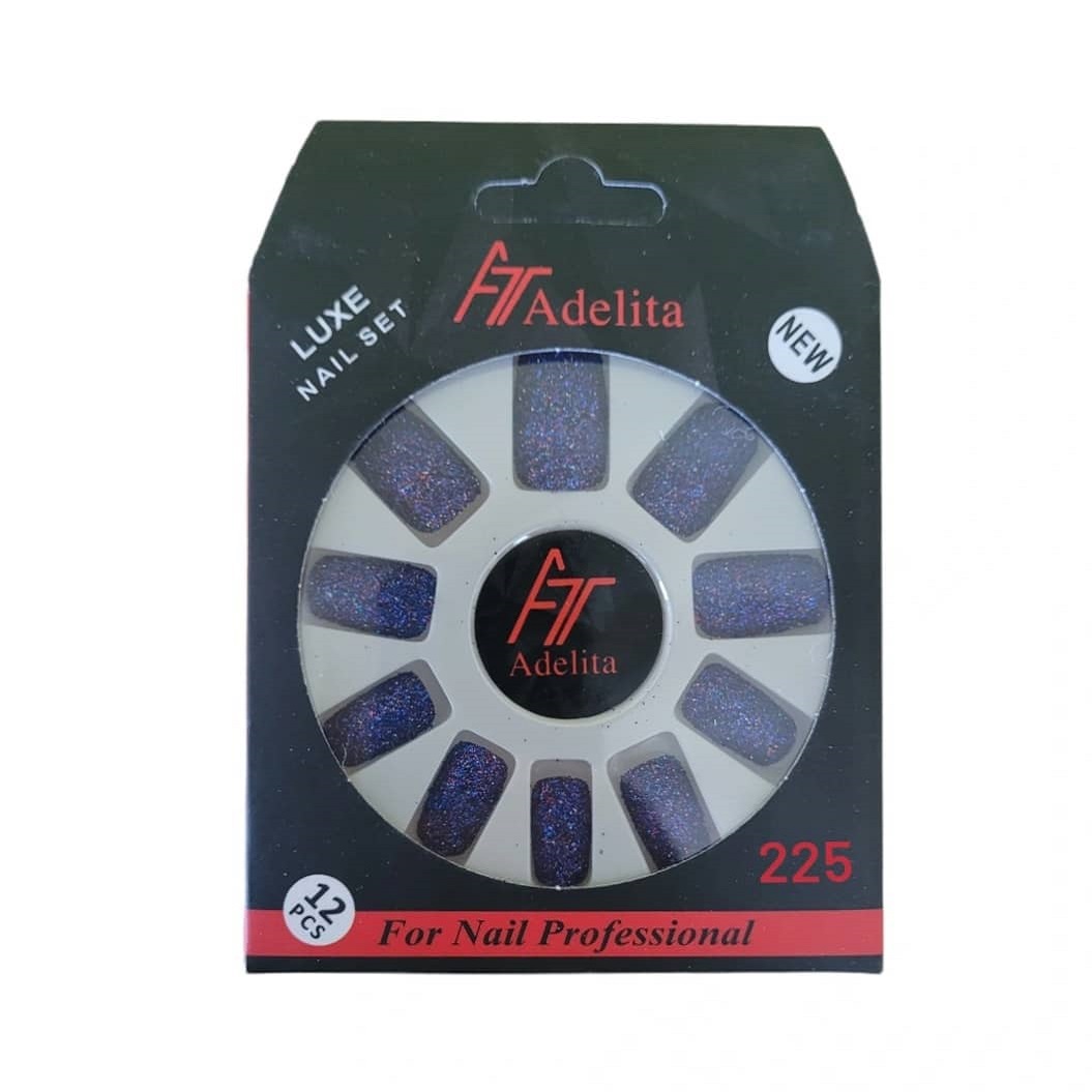 ناخن مصنوعی آدلیتا مدل g 225 بسته 12 عددی