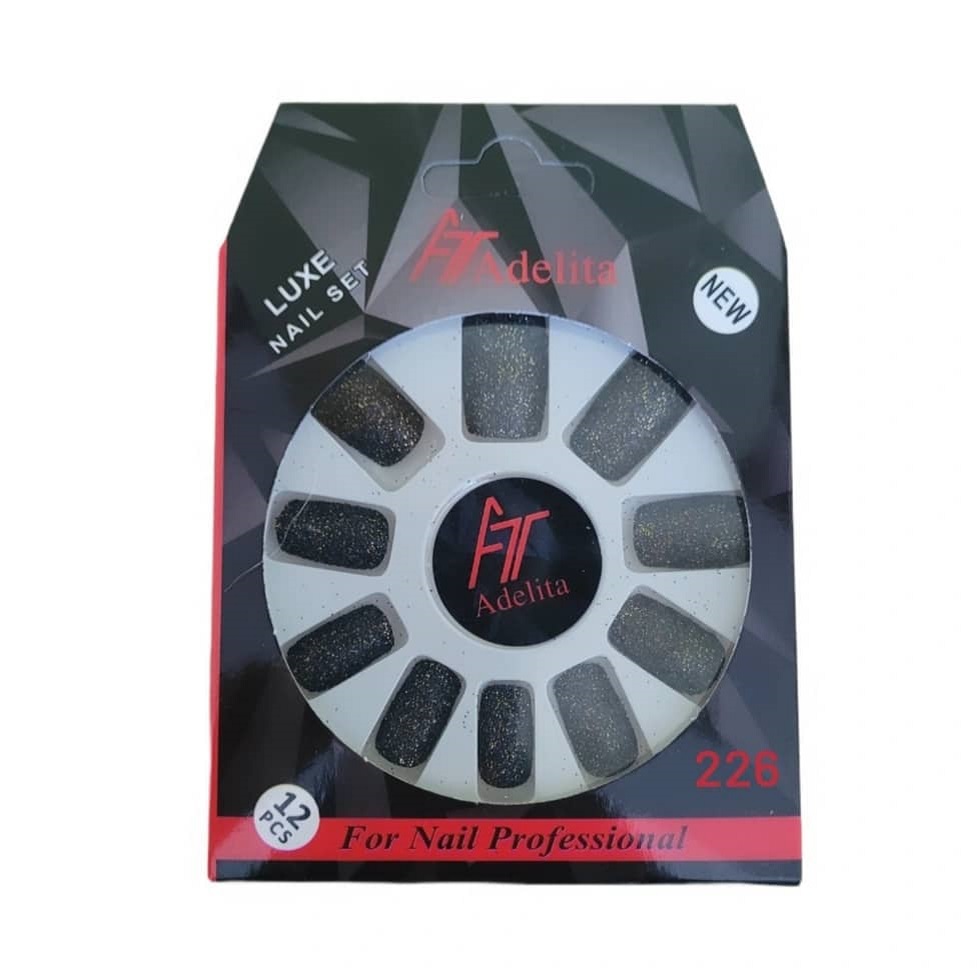 ناخن مصنوعی آدلیتا مدل g 226 بسته 12 عددی