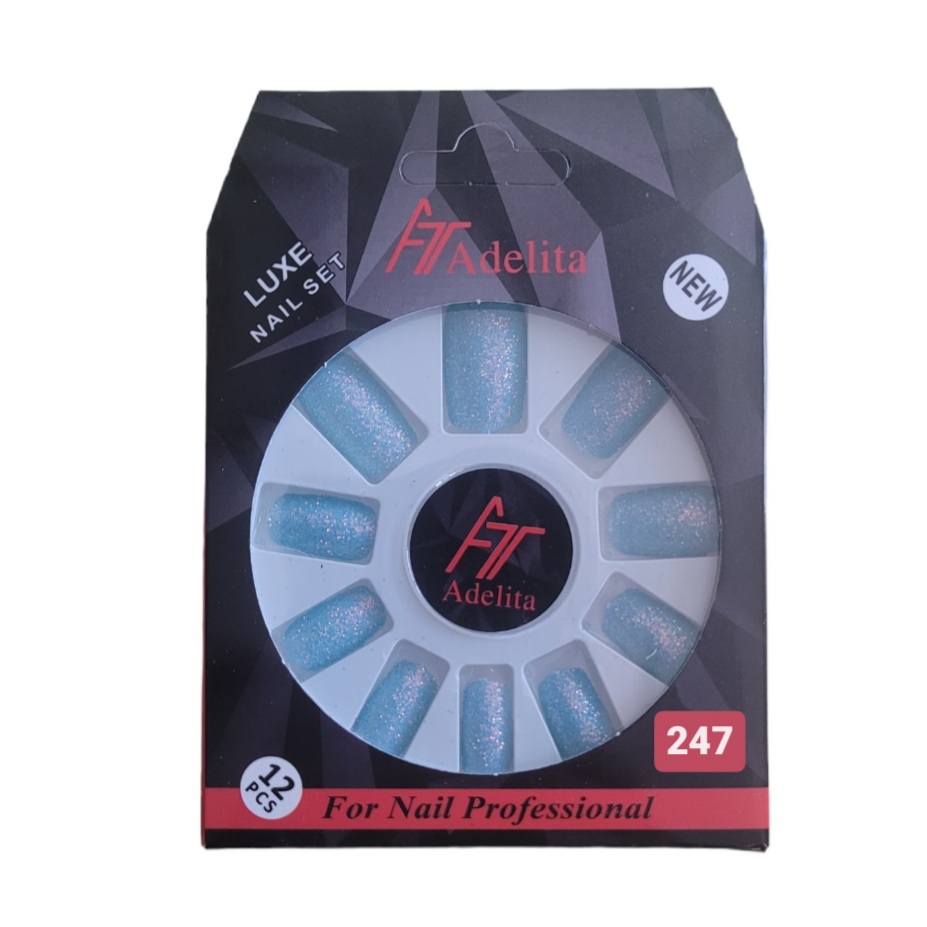 ناخن مصنوعی آدلیتا مدل g 247 بسته 12 عددی