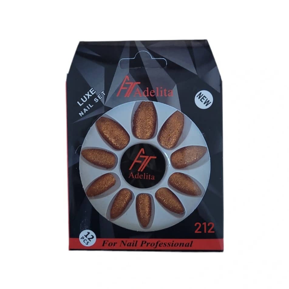 ناخن مصنوعی آدلیتا مدل sh t 212 بسته 12 عددی