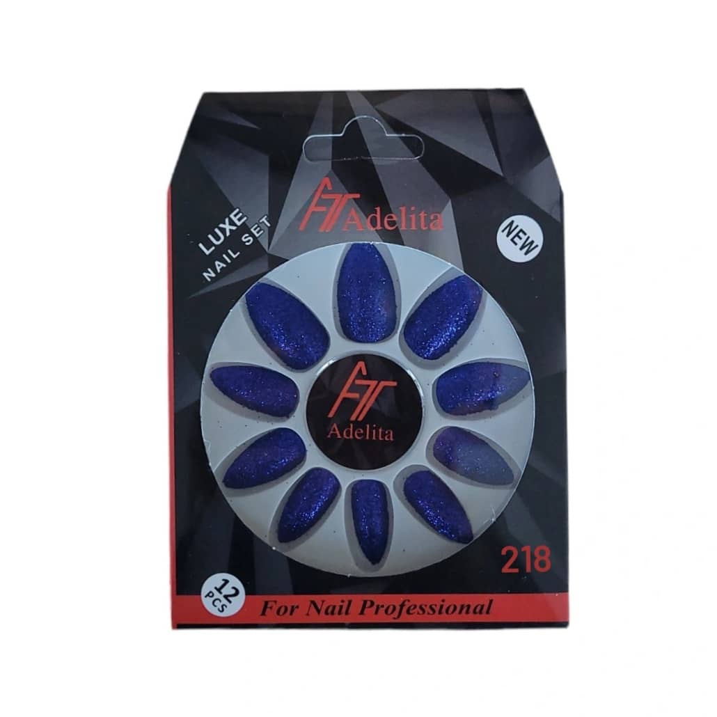 ناخن مصنوعی آدلیتا مدل sh t 218 بسته 12 عددی