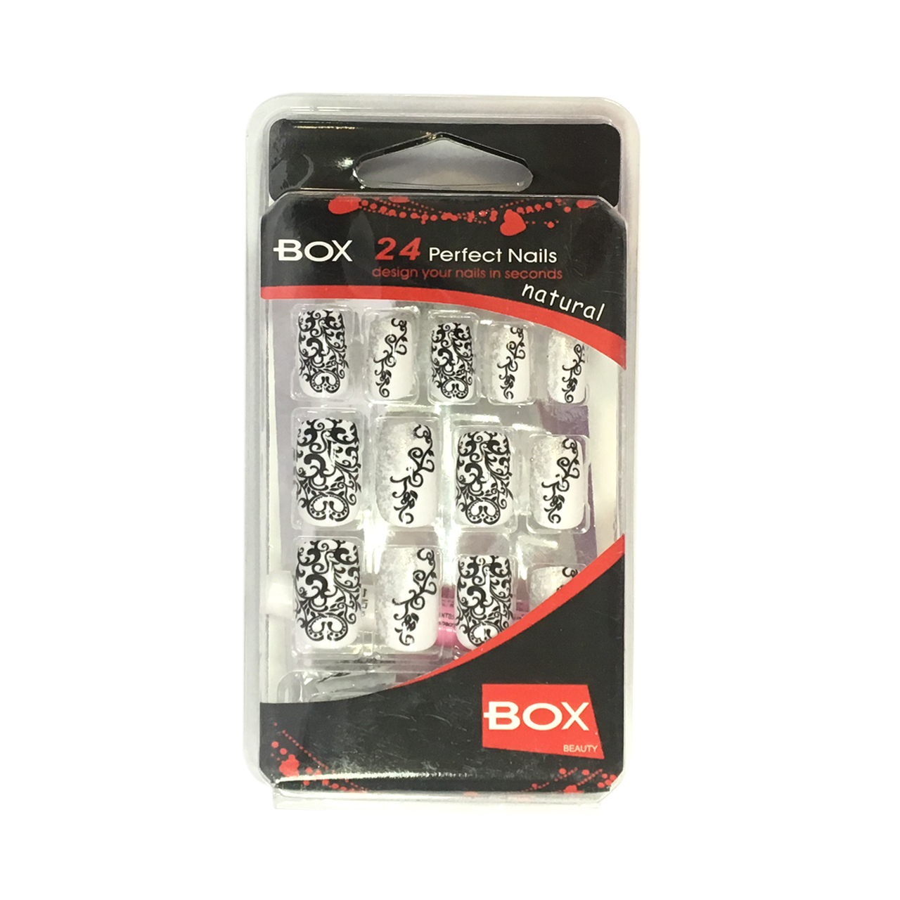 ناخن مصنوعی باکس مدل xo 26 بسته 24 عددی